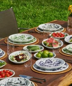 Kapka Splatter Madness Enamel Oval Serving Plate Purple 31cm Enamel - Kapka