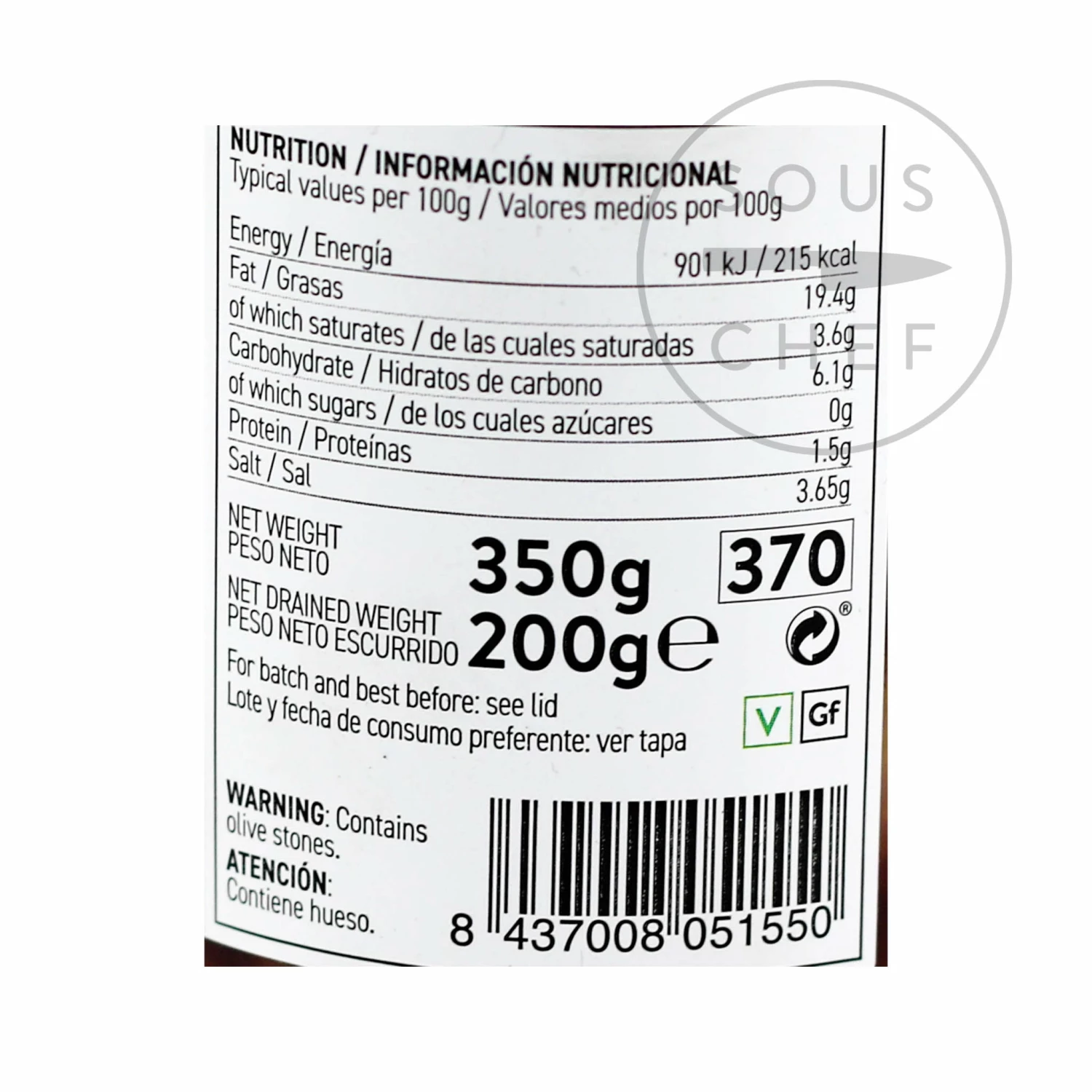 Perello Cornicabra Olives 200g 5 Perello Cornicabra Olives 200g