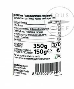 Perello Gordal Pitted Olives Ingredients