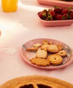 Kapka Splatter Fest Enamel Side Plate Pink 16cm