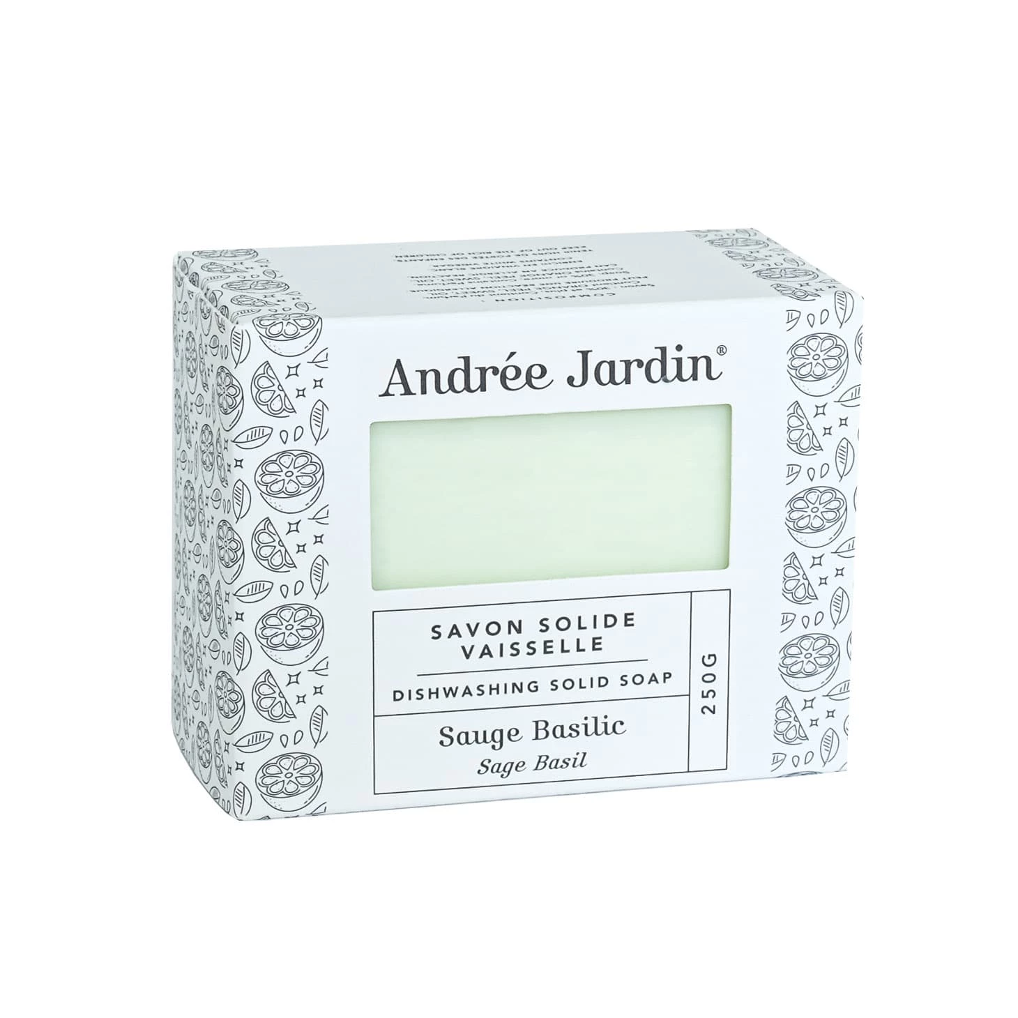 Andree Jardin Sage-Basil Solid Dishwashing Soap Cookware 3 Andree Jardin Sage-Basil Solid Dishwashing Soap Cookware