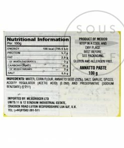 El Yucateco Achiote Paste Ingredients