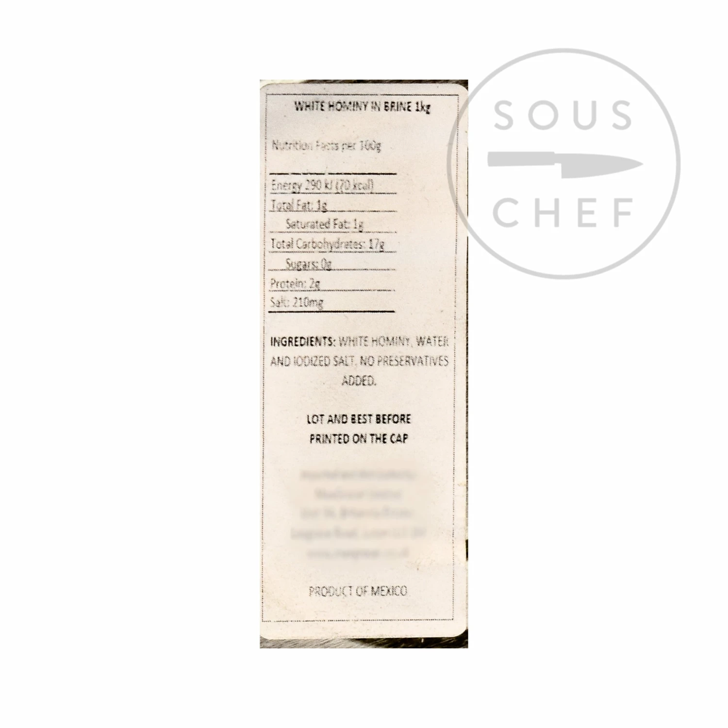 El Mexicano Mexican Hominy 822g 4 El Mexicano Mexican Hominy 822g