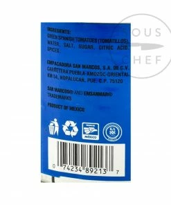 Ingredients San Marcos Whole Tomatillos 312g 7 Ingredients San Marcos Whole Tomatillos 312g