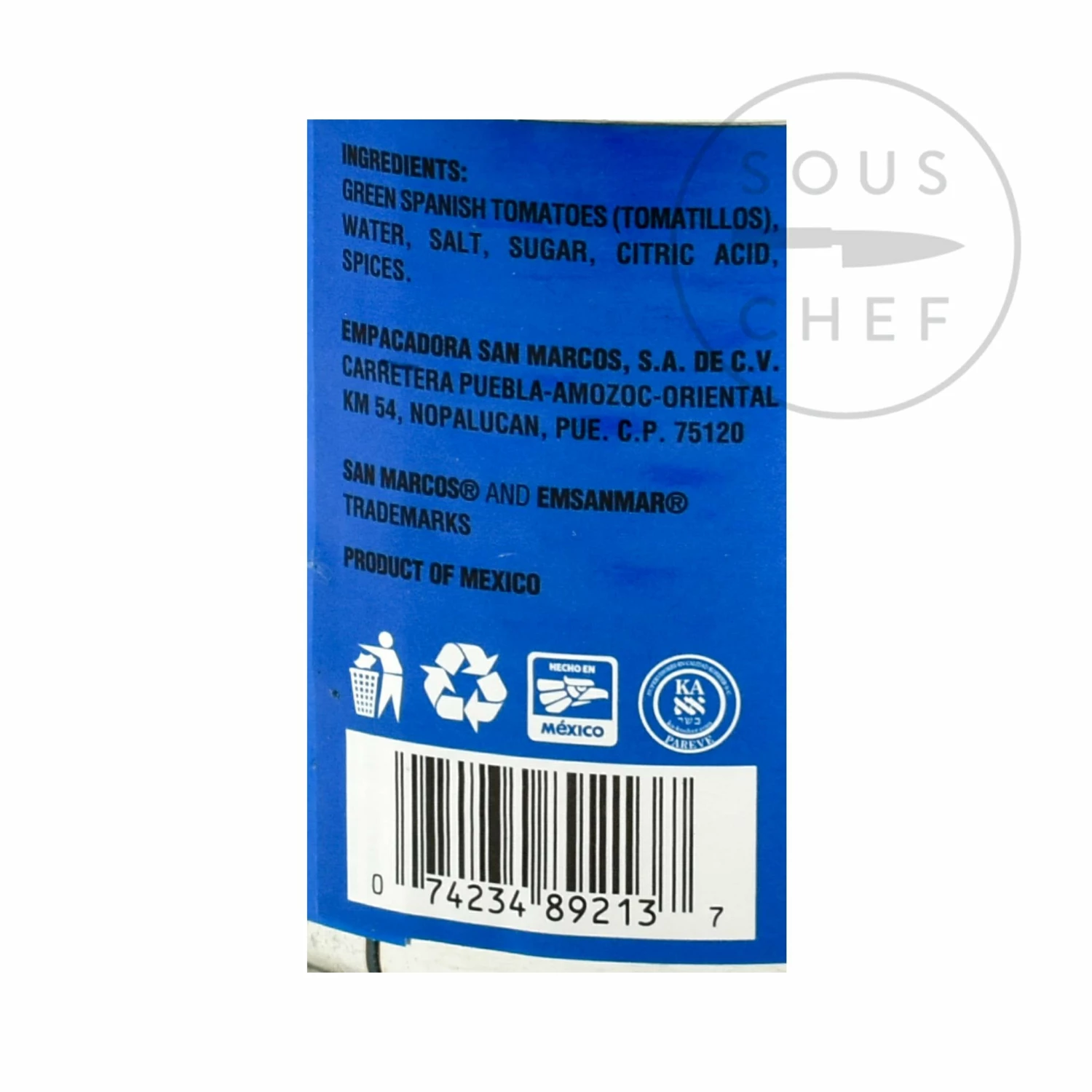 Ingredients San Marcos Whole Tomatillos 312g 5 Ingredients San Marcos Whole Tomatillos 312g