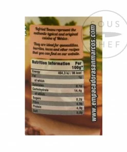 Ingredients San Marcos Frijoles Refritos Bayos Refried Beans 430g