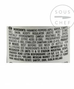 El Yucateco Habanero Kutbil-Ik Frasco Hot Sauce 120ml Ingredients