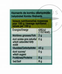 Algues France Dried Kombu Filaments 150g