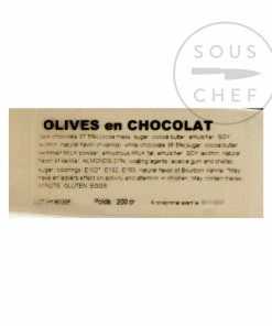 Nicolas Alziari Provence Olive-Shaped Chocolates 80g Ingredients