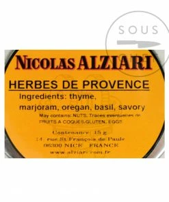 Nicolas Alziari Alziari Herbes De Provence 15g Ingredients