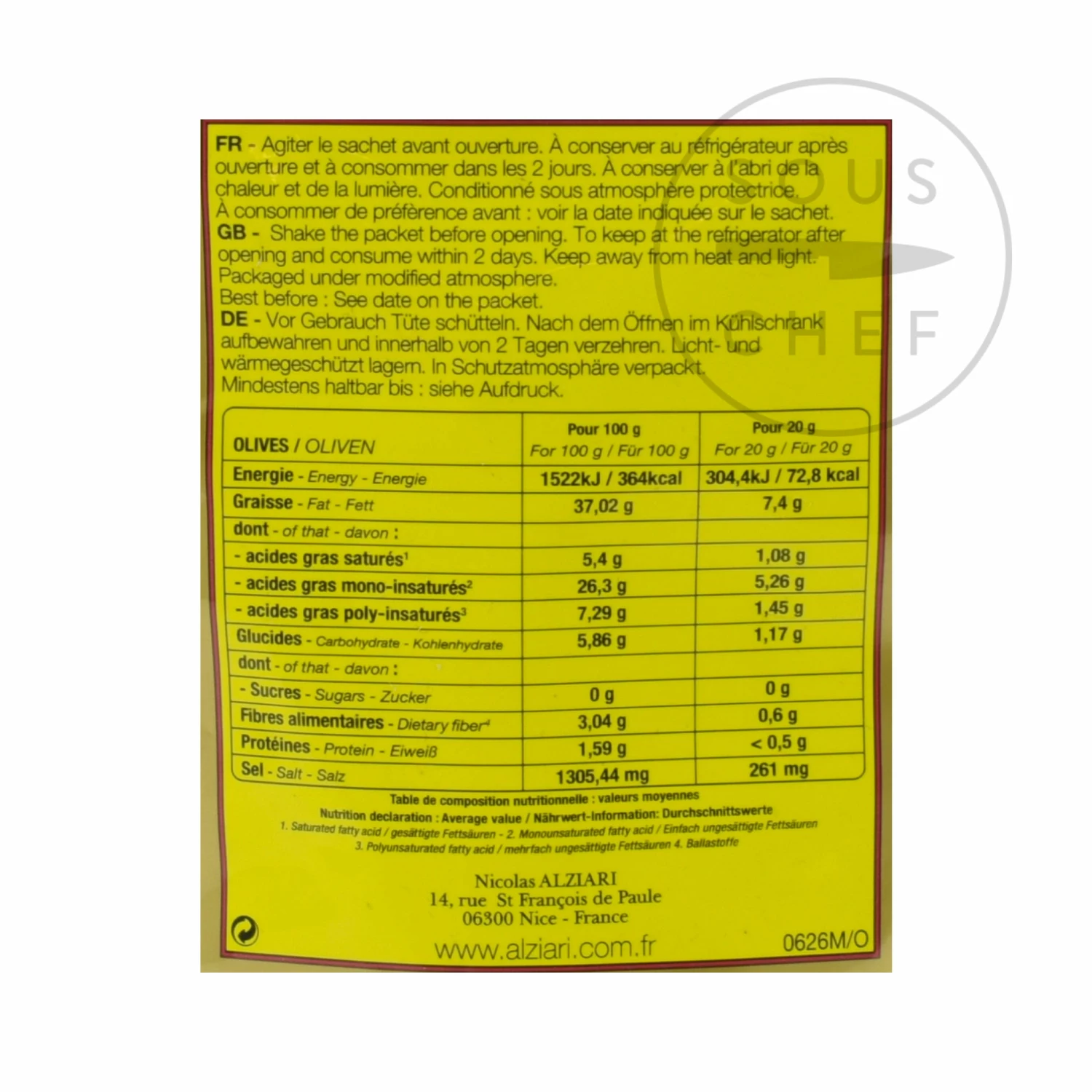 Nicolas Alziari Alziari Cailletier Olives With Orange & Herbes De Provence 60g 4 Nicolas Alziari Alziari Cailletier Olives With Orange & Herbes De Provence 60g