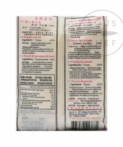 FLCK Potato Flour (Potato Starch) 450g Ingredients