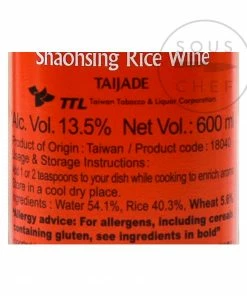 Taijade Ingredients Shaoxing Wine 600ml 7 Taijade Ingredients Shaoxing Wine 600ml