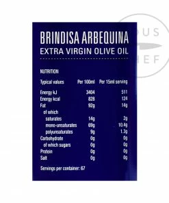 Brindisa Arbequina Extra Virgin Olive Oil 1l Ingredients