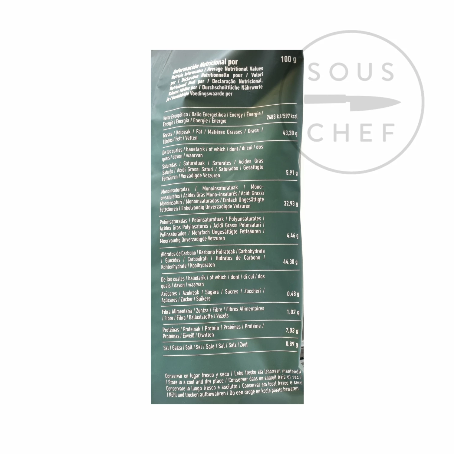 Ingredients Sarriegui Patatas Fritas - Extra Virgin Olive Oil Crisps 150g 5 Ingredients Sarriegui Patatas Fritas - Extra Virgin Olive Oil Crisps 150g