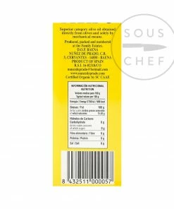 Nunez De Prado Organic Extra Virgin Olive Oil DOP 1 Litre Ingredients 7 Nunez De Prado Organic Extra Virgin Olive Oil DOP 1 Litre Ingredients