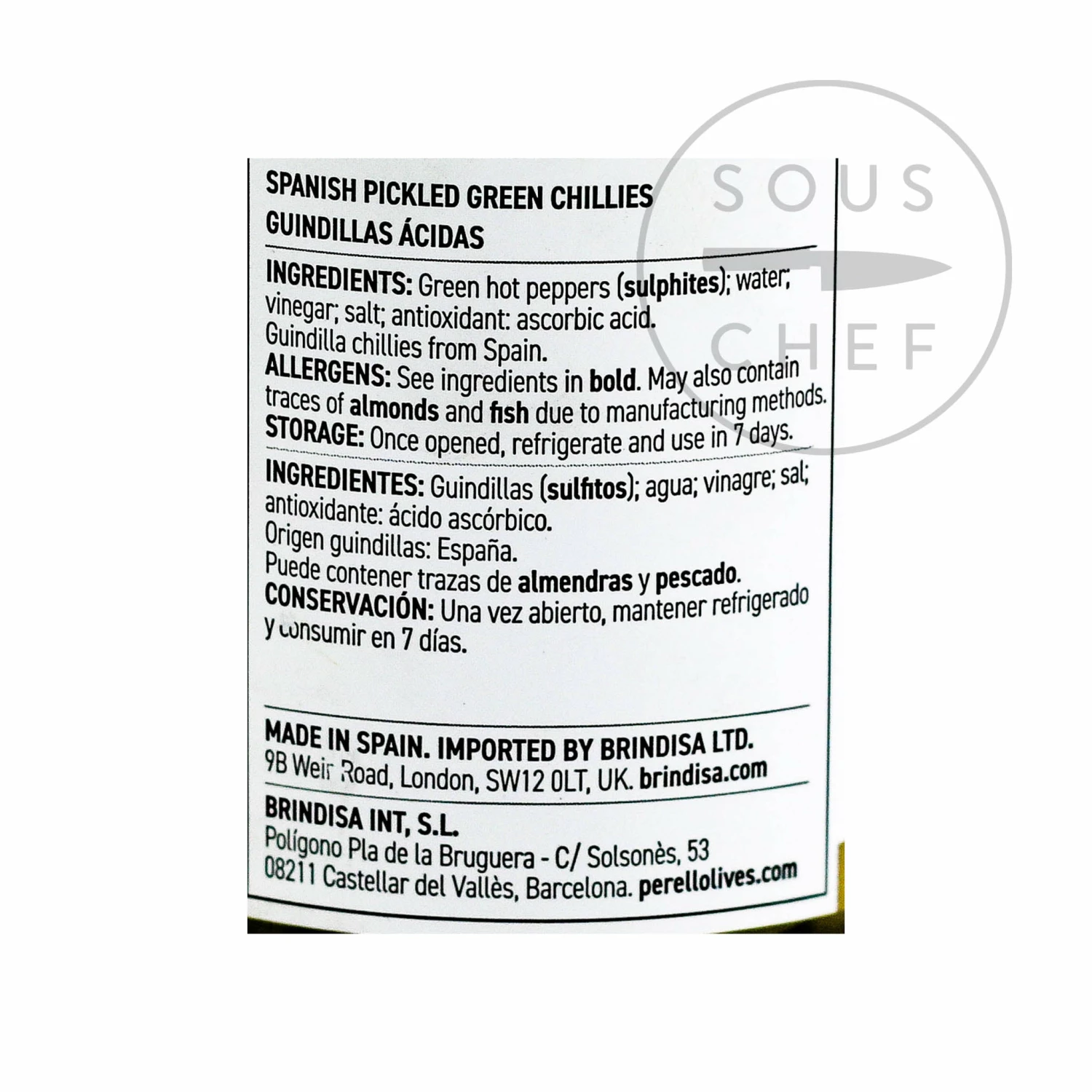 Ingredients Perello Guindilla Peppers 345g 4 Ingredients Perello Guindilla Peppers 345g