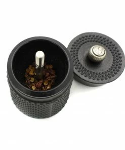 Peugeot Bali Fonte Cast Iron Pepper Mill Black 8cm Cookware