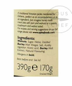Opies Ingredients Pickled Walnuts In Malt Vinegar 390g