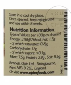 Opies Green Peppercorns In Brine 115g Ingredients