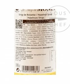 Monin Hazelnut Syrup 1 Litre 7 Monin Hazelnut Syrup 1 Litre
