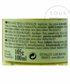Fallot Dijon Mustard With Tarragon 105g