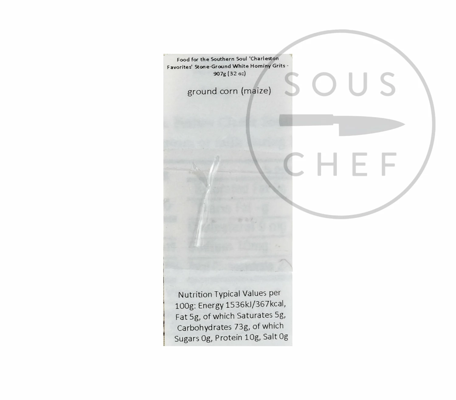 Food For The Southern Soul Stoneground White Hominy Grits 907g Ingredients 4 Food For The Southern Soul Stoneground White Hominy Grits 907g Ingredients