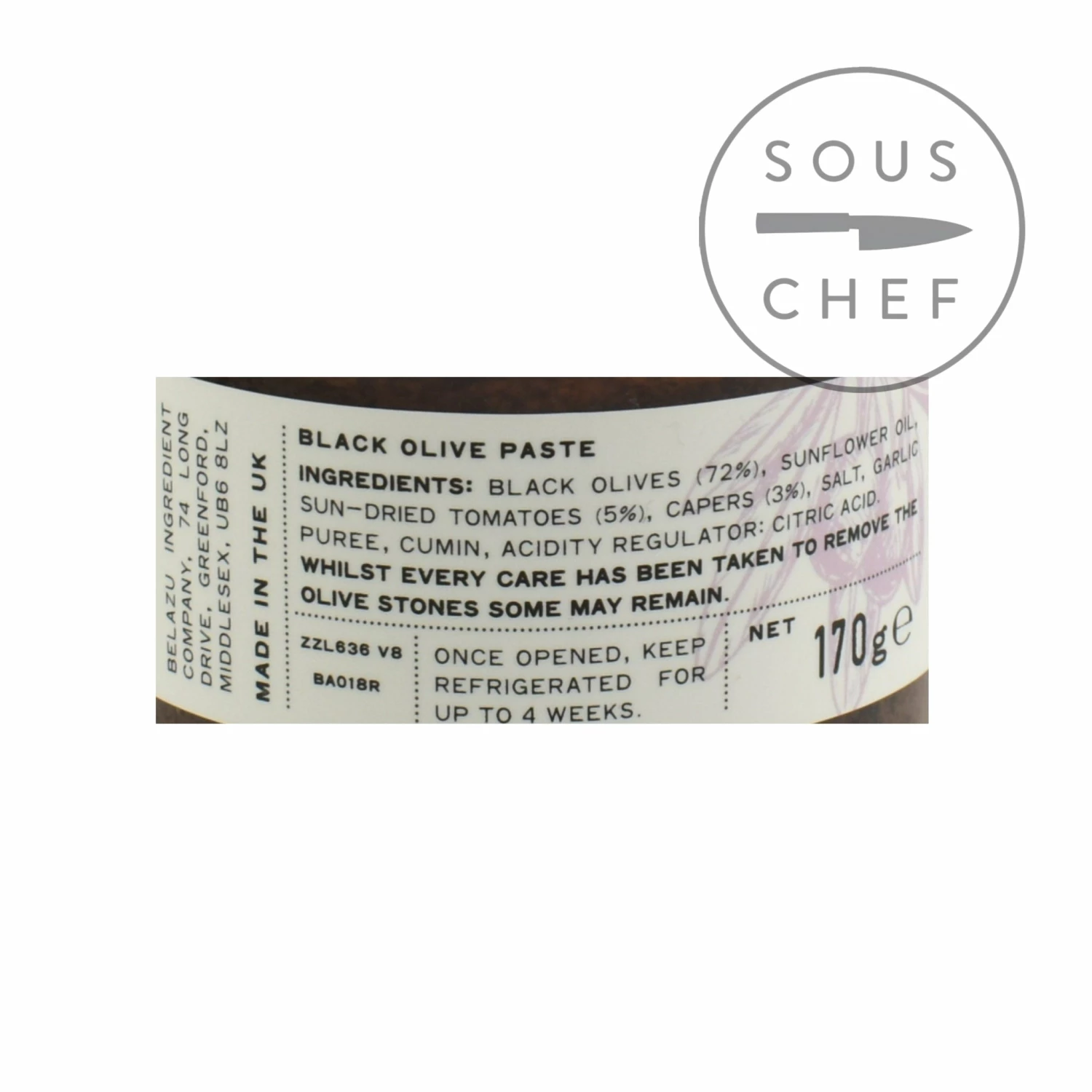 Belazu Black Tapenade 170g 5 Belazu Black Tapenade 170g