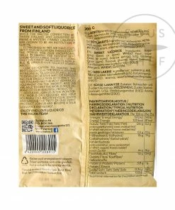 Halva Finnish Soft Eating Licorice Bag 200g Ingredients
