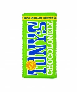 Tony's Chocolonely Dark Chocolate Almonds & Sea Salt 180g Ingredients