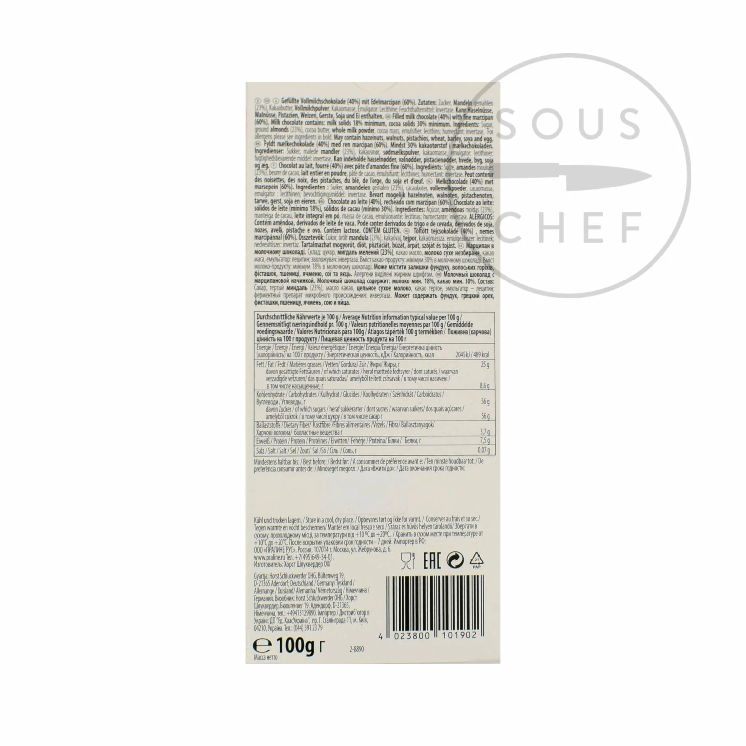 Schluckwerder Edel Marzipan With Milk Chocolate 100g 4 Schluckwerder Edel Marzipan With Milk Chocolate 100g