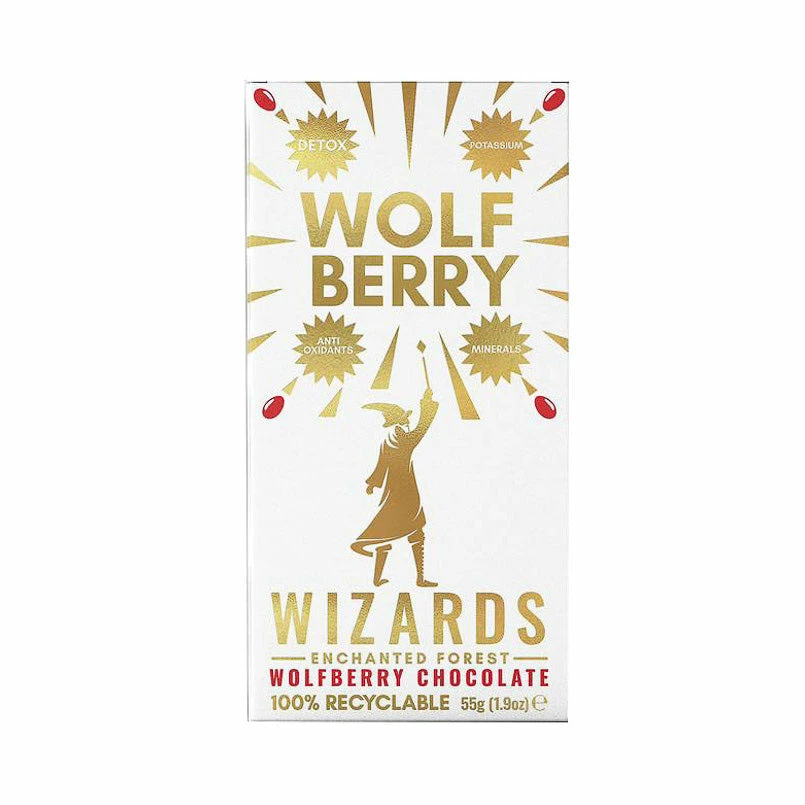 Ingredients Wizards Enchanted Forest Wolf Berry Chocolate 55g 3 Ingredients Wizards Enchanted Forest Wolf Berry Chocolate 55g