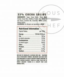 Ingredients Wizards Enchanted Forest Wolf Berry Chocolate 55g