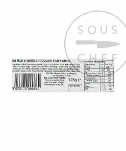 Chocolate Novelties Chocolate Fish & Chips 125g Ingredients