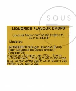 Nipits Original Liquorice Drops 175g Ingredients