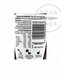 Quarterpast Hibiscus Ginger & Manuka Honey Real Fruit Infusion 250ml Ingredients