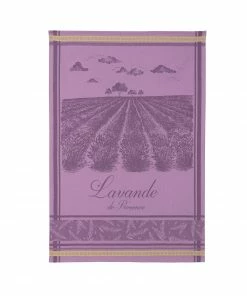 Coucke Kitchen Linen Lavender Fields Tea Towel