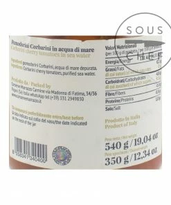 Casa Marrazzo Corbarino Whole Cherry Tomatoes In Sea Water 540g Ingredients