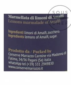 Casa Marrazzo Amalfi Lemon Jam 200g Ingredients 7 Casa Marrazzo Amalfi Lemon Jam 200g Ingredients