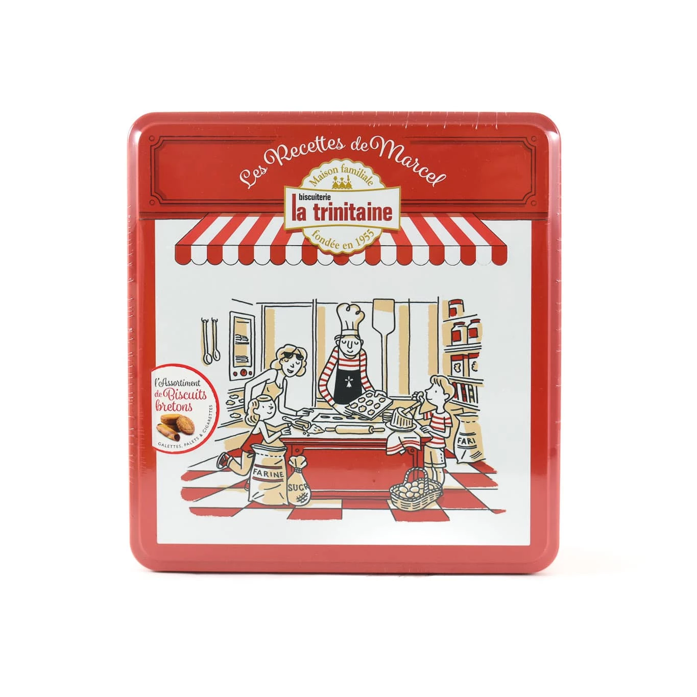 Biscuiterie La Trinitaine Breton Butter Biscuit Selection In Tin 600g Ingredients 3 Biscuiterie La Trinitaine Breton Butter Biscuit Selection In Tin 600g Ingredients