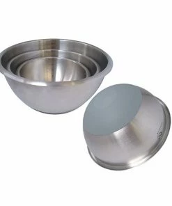 De Buyer Hemisphere Mixing Bowl With Silicone Base 24cm Cookware
