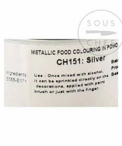 Deco Relief Ingredients Edible Silver Shimmer Dust 25g
