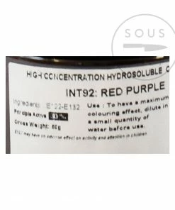 Deco Relief Intense Purple Food Colour 50g Ingredients