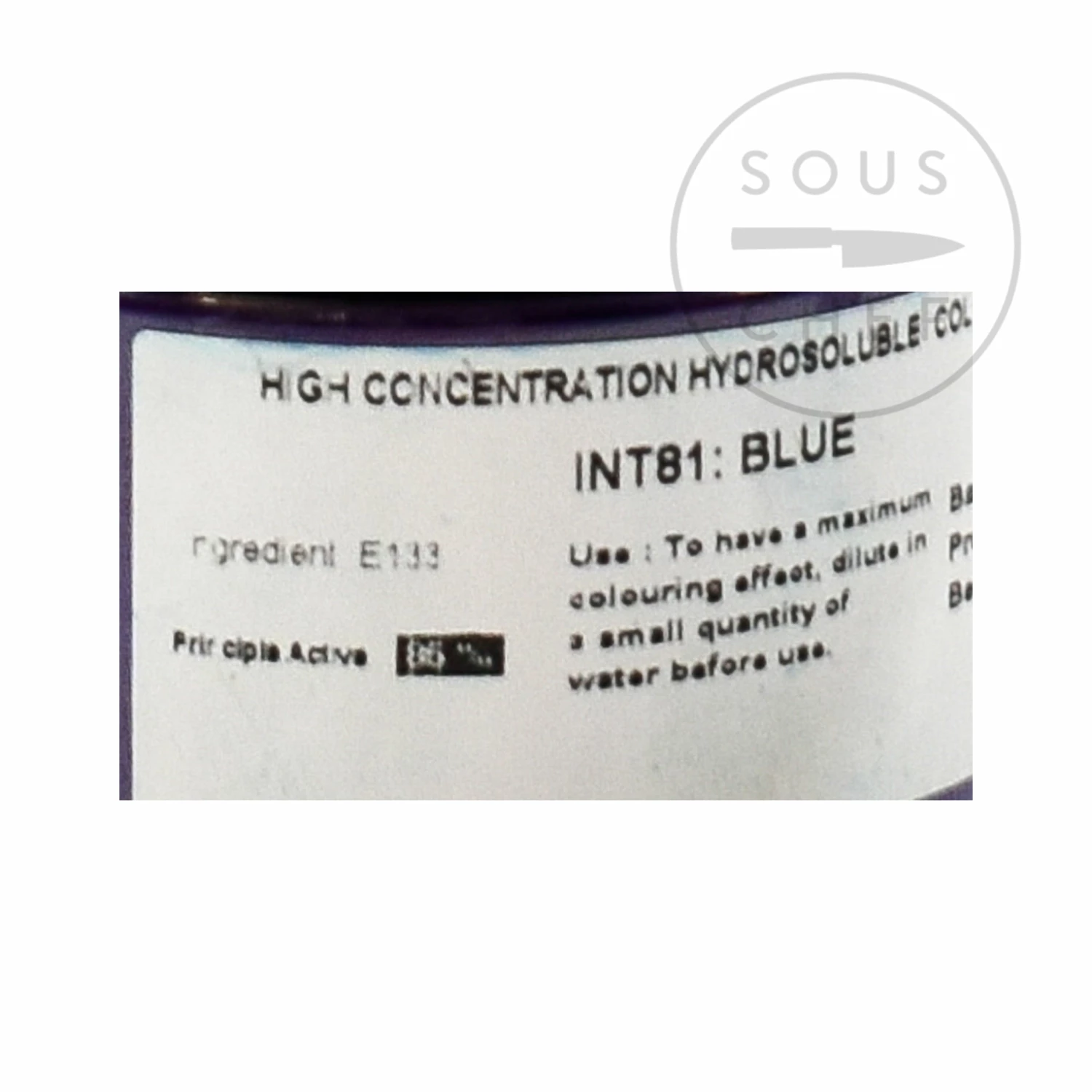 Deco Relief Intense Blue Food Colour 50g Ingredients 5 Deco Relief Intense Blue Food Colour 50g Ingredients