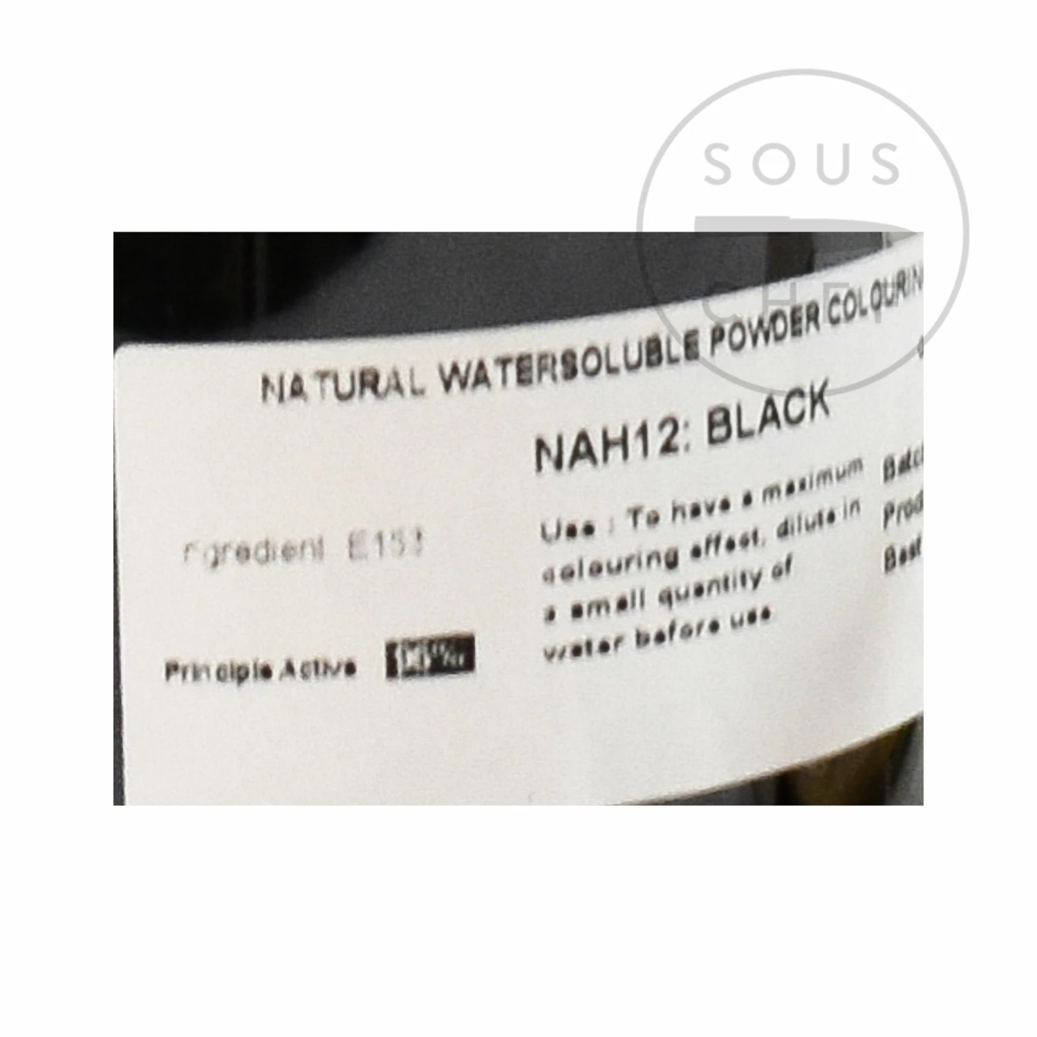 Deco Relief Professional Natural Black Food Colour - Charcoal 50g 4 Deco Relief Professional Natural Black Food Colour - Charcoal 50g