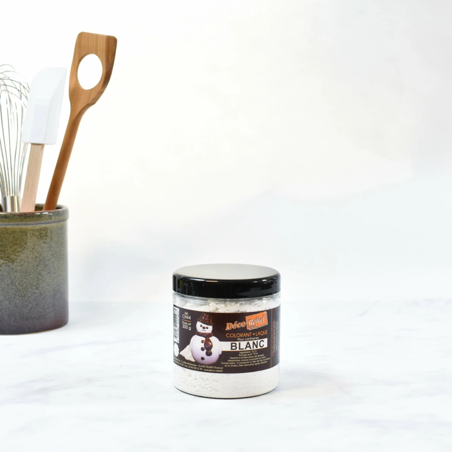 Deco Relief White Food Colour For Chocolate - Titanium Dioxide 300g 5 Deco Relief White Food Colour For Chocolate - Titanium Dioxide 300g