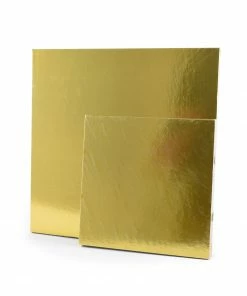 Deco-Relief Square Cake Board Gold 10pc Cookware