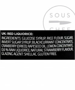 Ingredients Lakrids Liquorice 3 - Red 150g