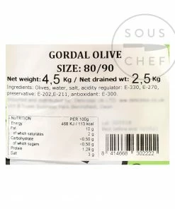 Jose Lou Ingredients Whole Gordal Olives 2.5kg