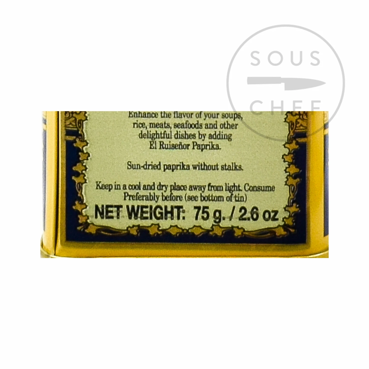 El Ruisenor Ingredients Sundried Paprika D.O. Murcia Picante 75g 5 El Ruisenor Ingredients Sundried Paprika D.O. Murcia Picante 75g